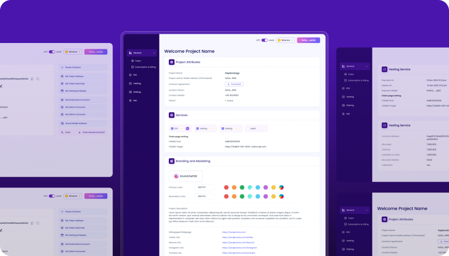 Blockchain Staking Web App for Token Rewards screenshot 1