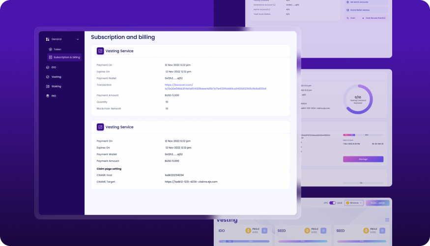 Blockchain Staking Web App for Token Rewards screenshot 2