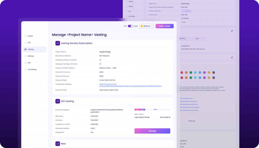 Blockchain Staking Web App for Token Rewards screenshot 5