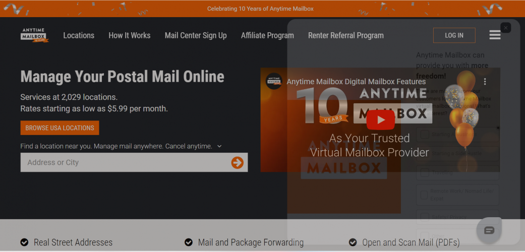 A Virtual Mailbox Web App That Assists Users Anywhere screenshot 1