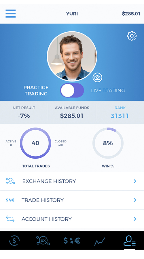 Cross-platform app to place cryptocurrency trades in screenshot 5