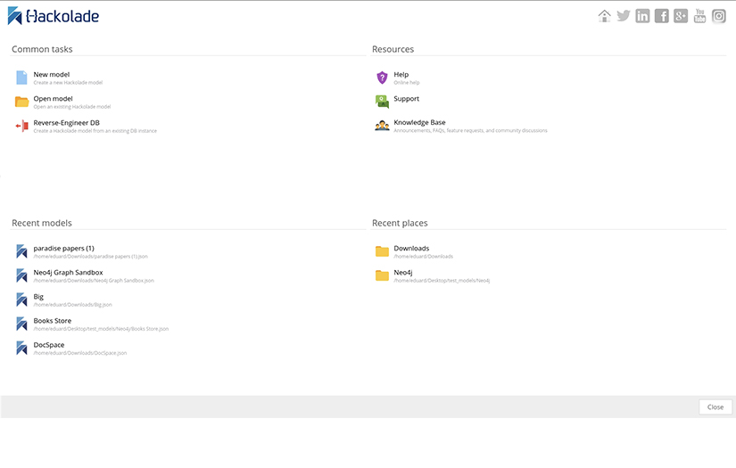 Revolutionary data modeling software screenshot 1