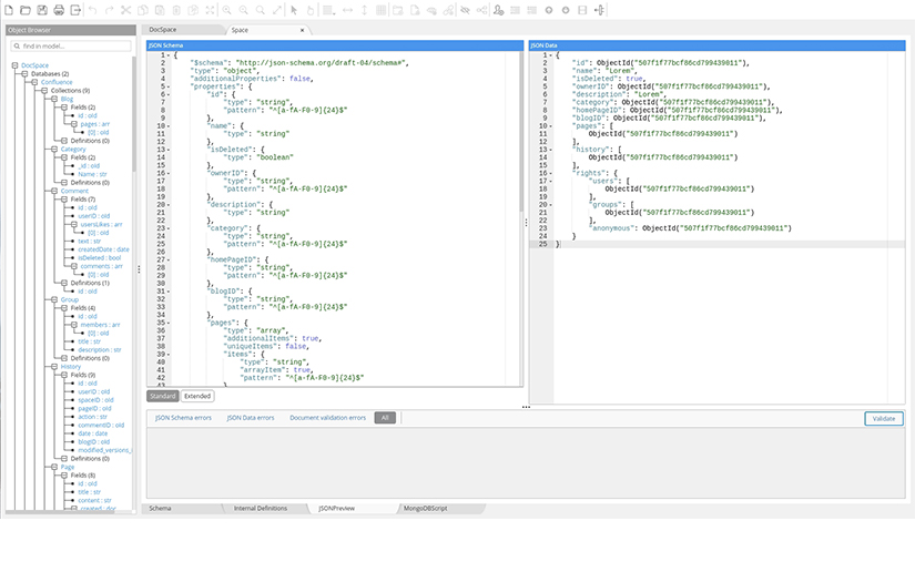 Revolutionary data modeling software screenshot 2