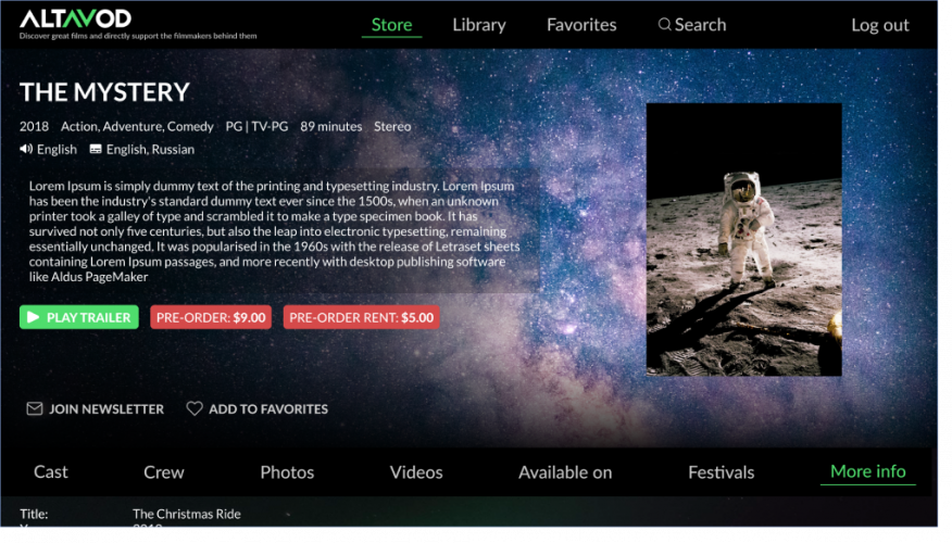 Digital Right Management Solution for Altavod – US screenshot 3