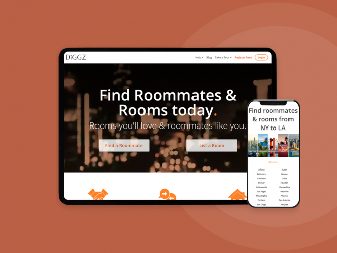 Engaging Roommate Finder Social Platform screenshot 1