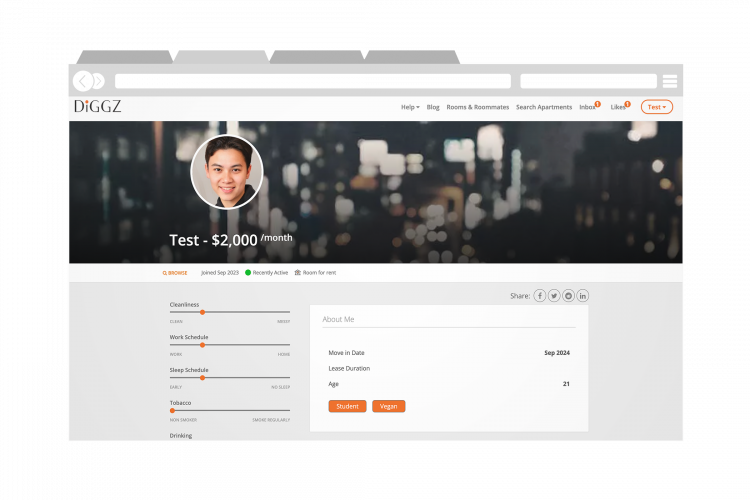 Engaging Roommate Finder Social Platform screenshot 2