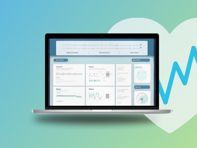 Advanced Patient Management System for ECG Tracking and Analysis screenshot 1