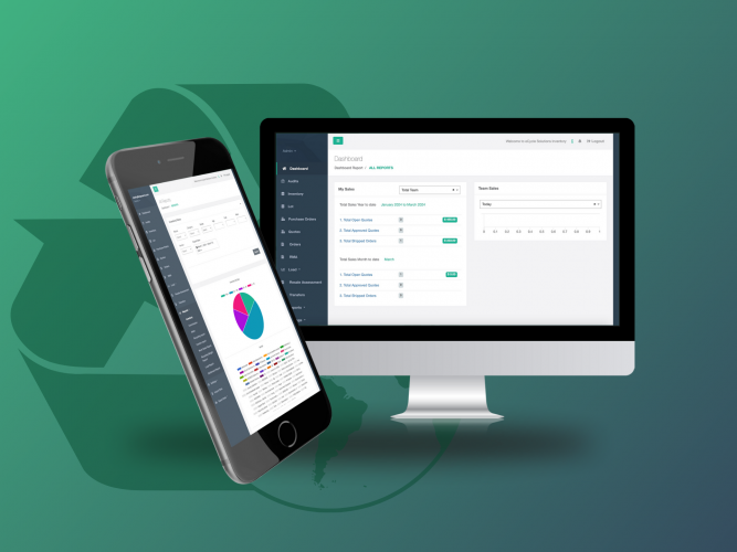 Custom CRM for Electronic Recycling screenshot 1