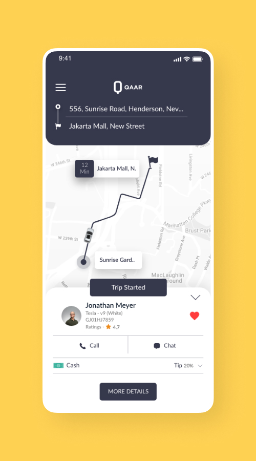Ridesharing App screenshot 2