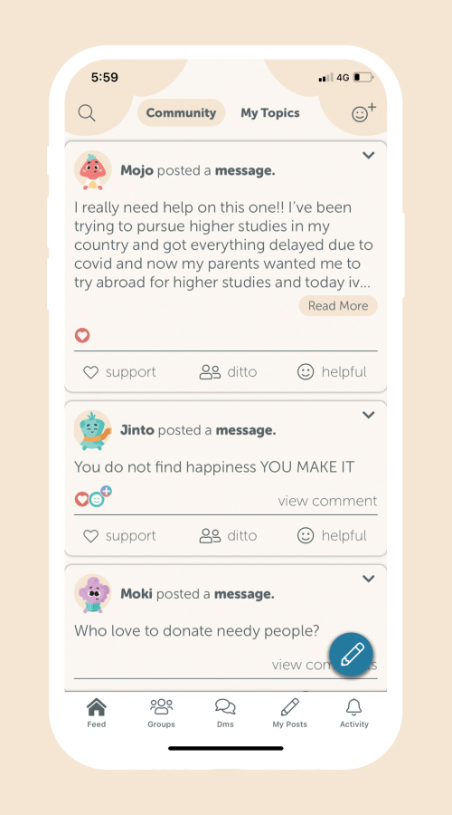 Anonymous Self-care App screenshot 3
