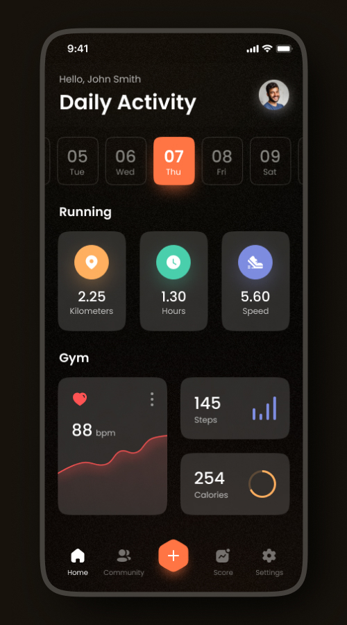 Gym Fitness Tracking App screenshot 2