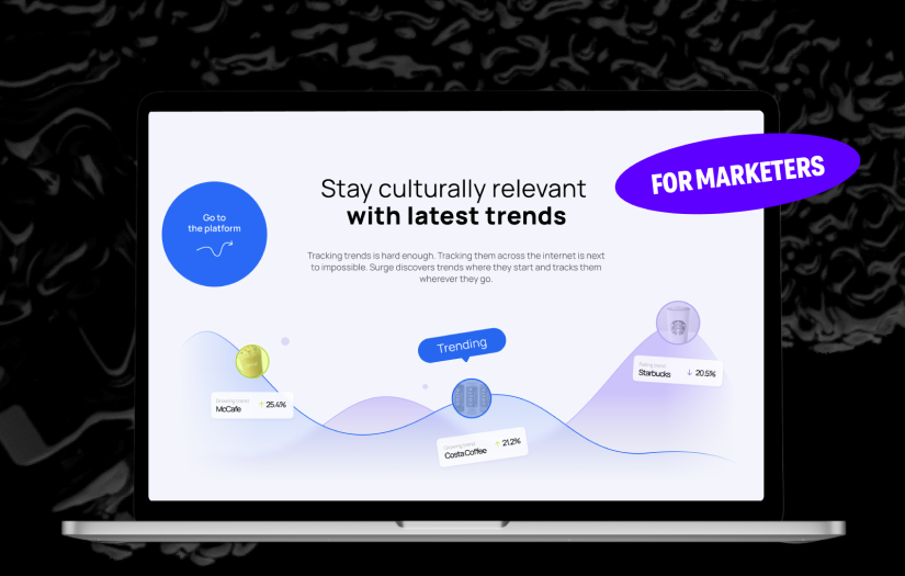 Surge.AI - Branding for AI Marketing SaaS screenshot 1