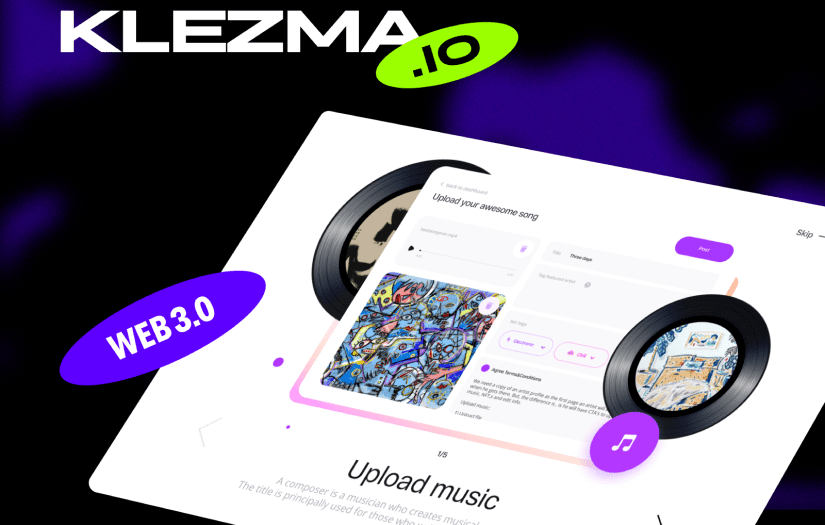 Klezma - NFT Music Platform Web App Design screenshot 1