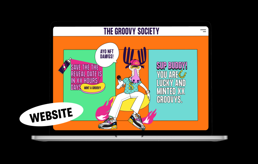 The Groovy Society - Branding for NFT Collection screenshot 1