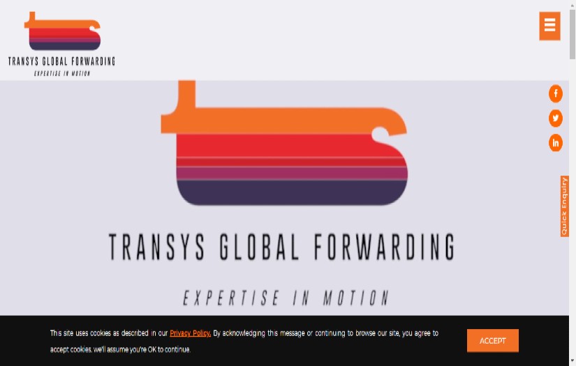 Transys Global Forwarding Private Limited screenshot 1