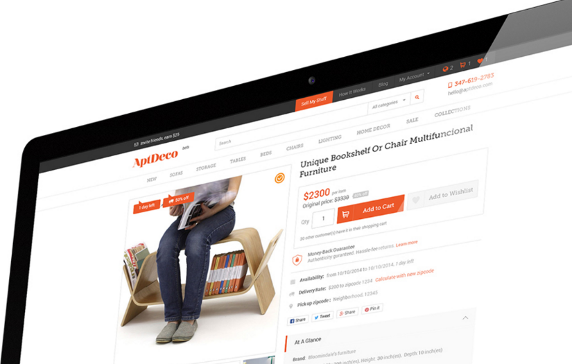 E-commerce Preowned Furniture Marketplace screenshot 1