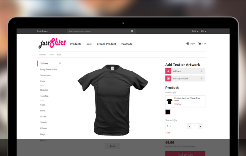Tailored Products Ecommerce Solution screenshot 1