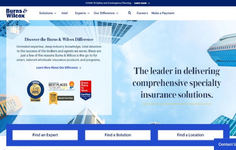 Burns & Wilcox screenshot 1