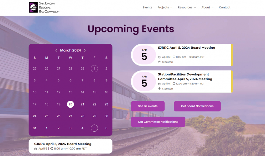 San Joaquin Regional Rail Commission screenshot 1