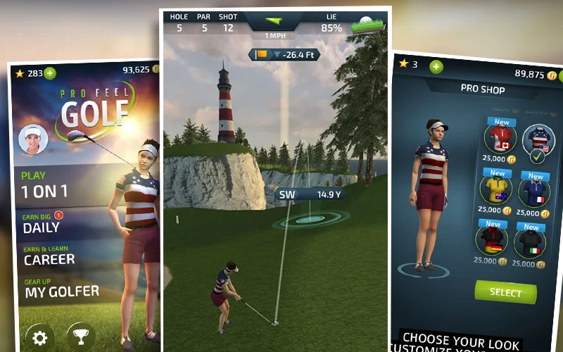 PRO FEEL GOLF screenshot 1