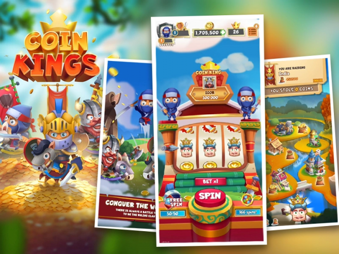 COIN KINGS - A MOBILE SLOT GAME WITH MULTI-PLAYER FEATURES AND GUILD MECHANICS screenshot 1