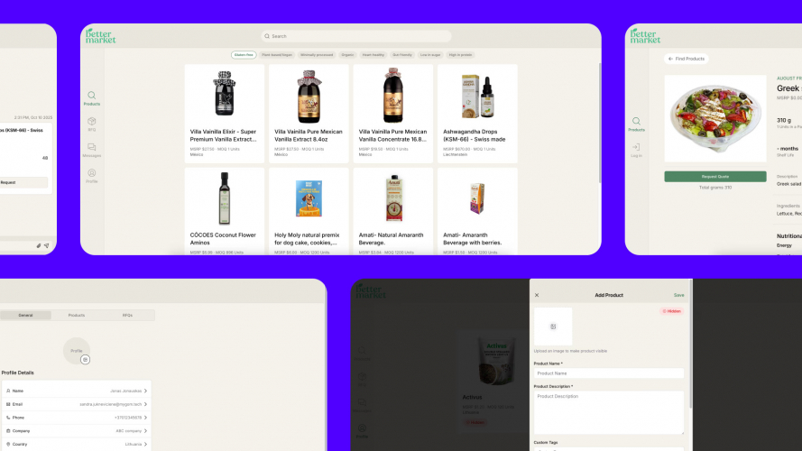 Modernizing B2B Food Marketplace screenshot 1