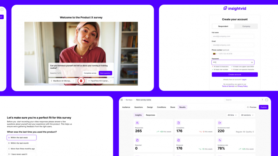 Video Survey Platform Powered by AI Insights screenshot 1