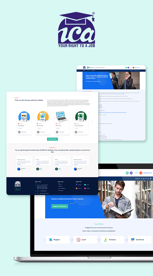 ICA - Website Development screenshot 1