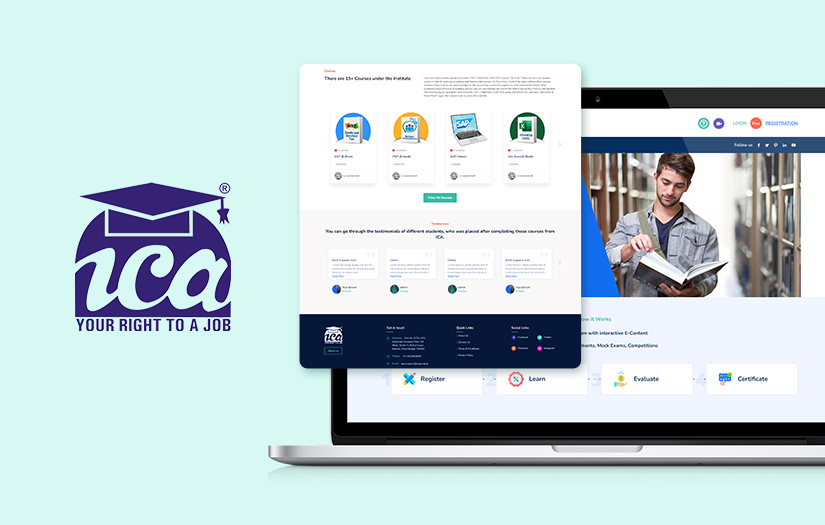 ICA - Website Development screenshot 2