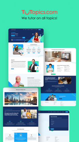 TuTopics - eLearning Management System Development screenshot 1