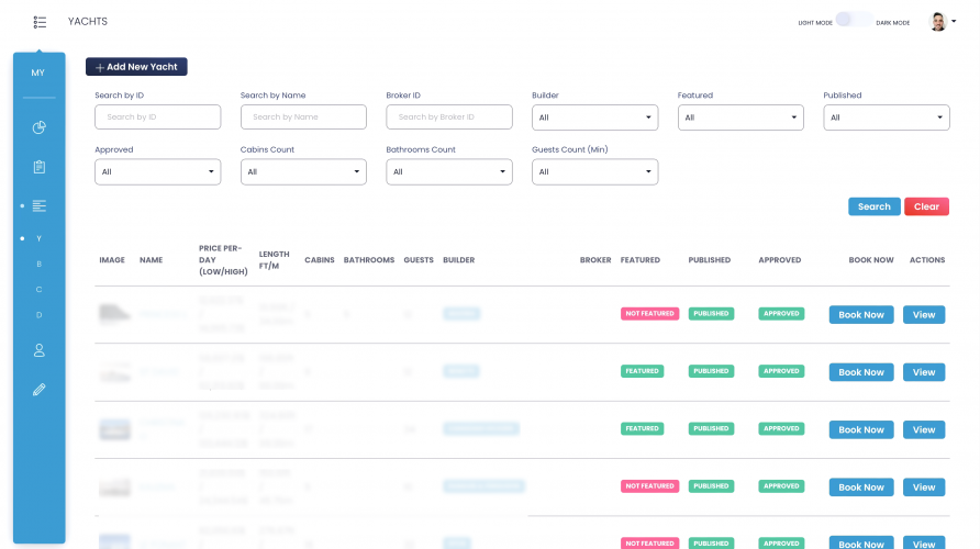 Mystique Yachts Web & Mobile App Development screenshot 1