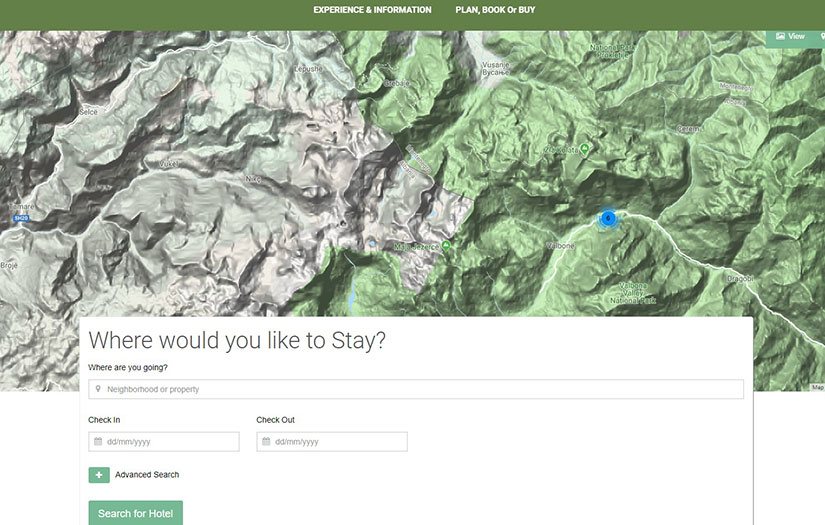 Journey to Valbona website development screenshot 2