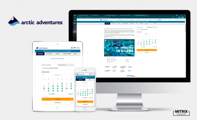 Improving Arctic Adventures Travel-Booking Widgets screenshot 1
