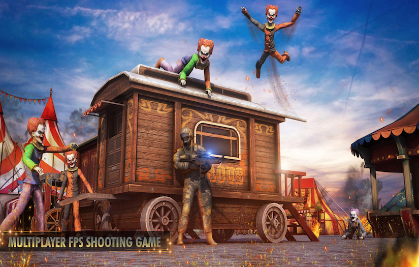 Clown Hunter - FPS Shooting Game screenshot 2
