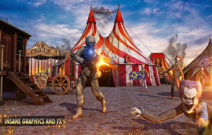 Clown Hunter - FPS Shooting Game screenshot 3