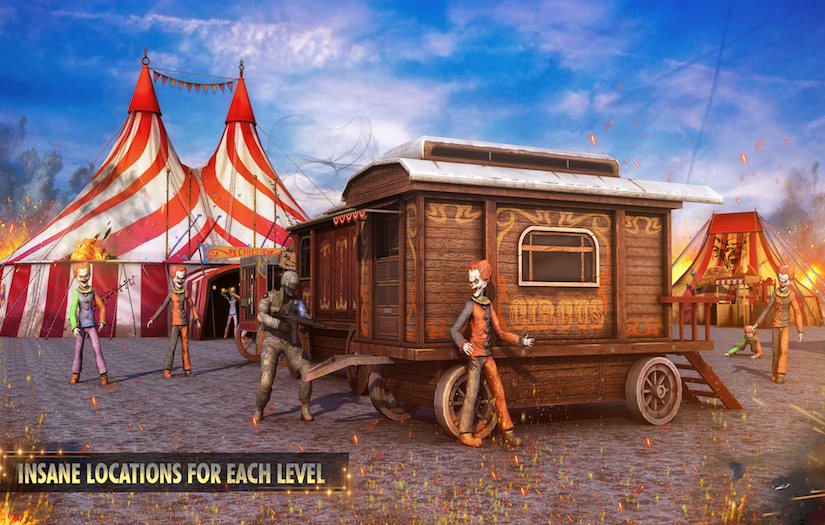 Clown Hunter - FPS Shooting Game screenshot 5