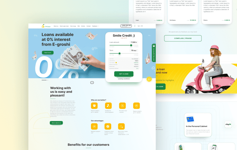 New Web Design For the Financial Company screenshot 2