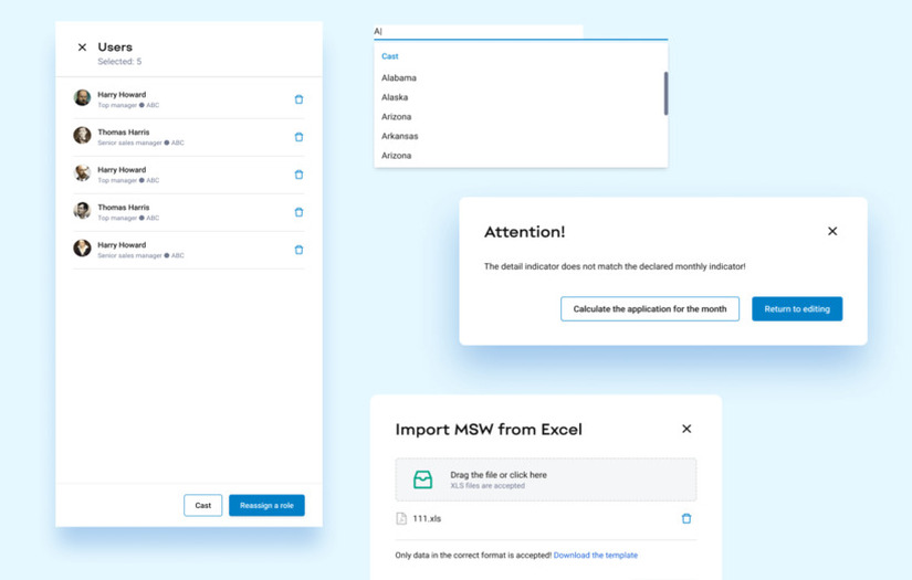 Billing CMS for the Energetic Company screenshot 2