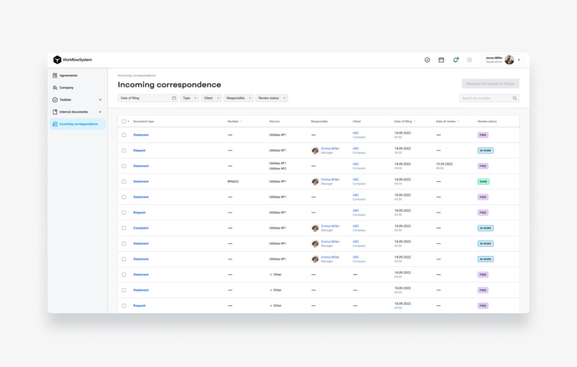 Document Flow for Energetic Company screenshot 2