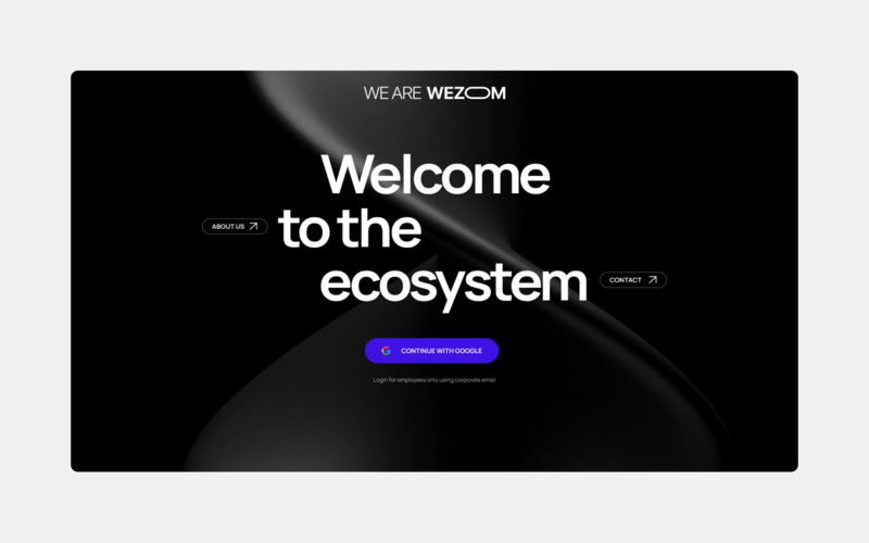 Corporate platform WEZOM INFO screenshot 1
