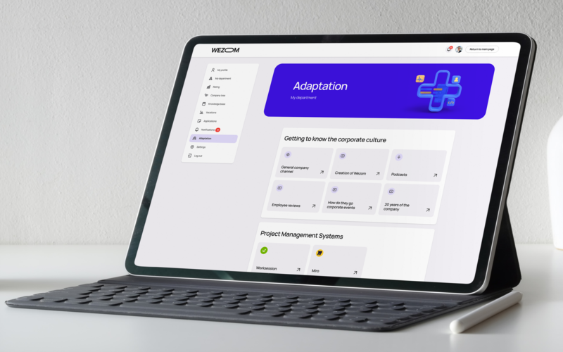 Corporate platform WEZOM INFO screenshot 4