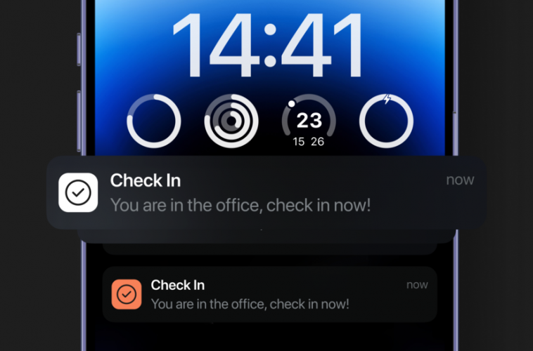 GPS Check-In App screenshot 1