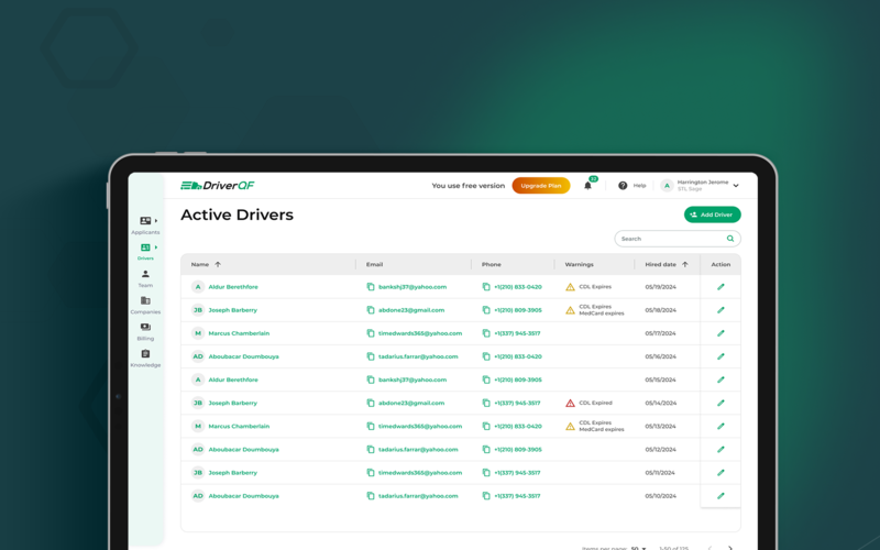 DriverQF: HRM platform for logistics service providers screenshot 5