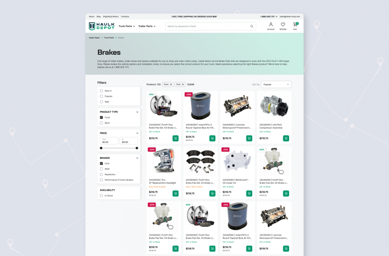 HAULK: Unique eCommerce by a Leading Freight Carrier screenshot 3