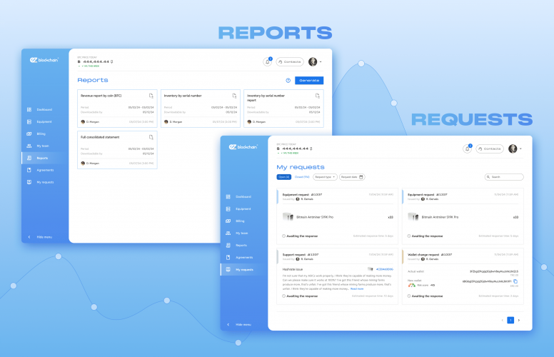 EZ Blockchain: Live Dashboard for Mining Monitoring screenshot 2