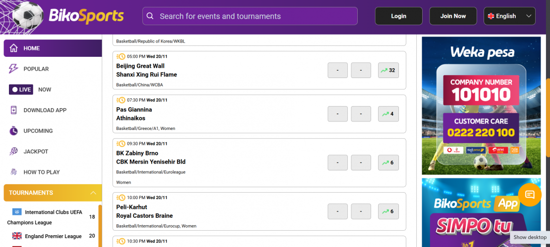 Bikosports screenshot 1