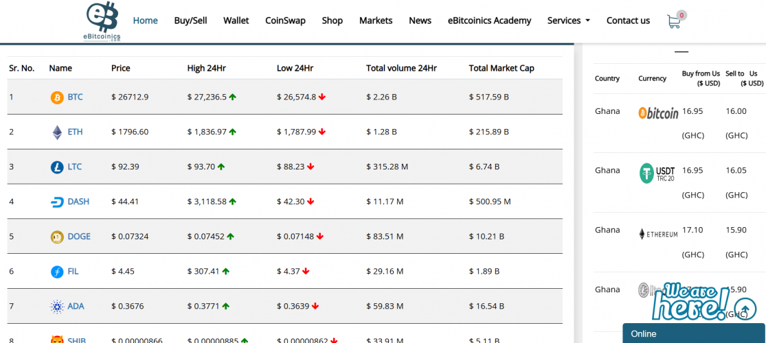 Ebitcoinics screenshot 1