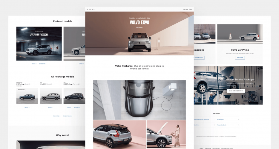 Volvo Cars: Official website management partnership screenshot 1