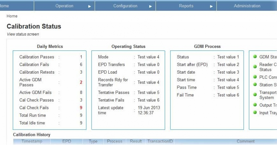 Dosimeter Calibration Management Tool screenshot 1