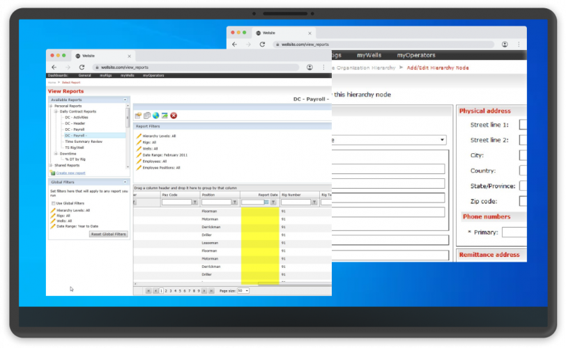 Wellsite Tracking & Reporting System screenshot 1
